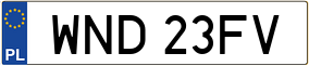 Trailer License Plate